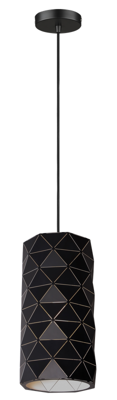Black Laser Cut Cylinder Pendant Light