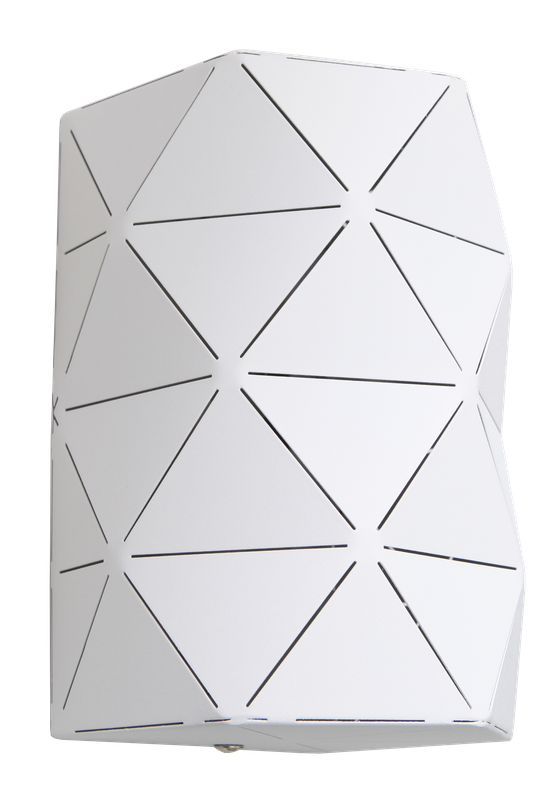 White Laser Cut Wall Light