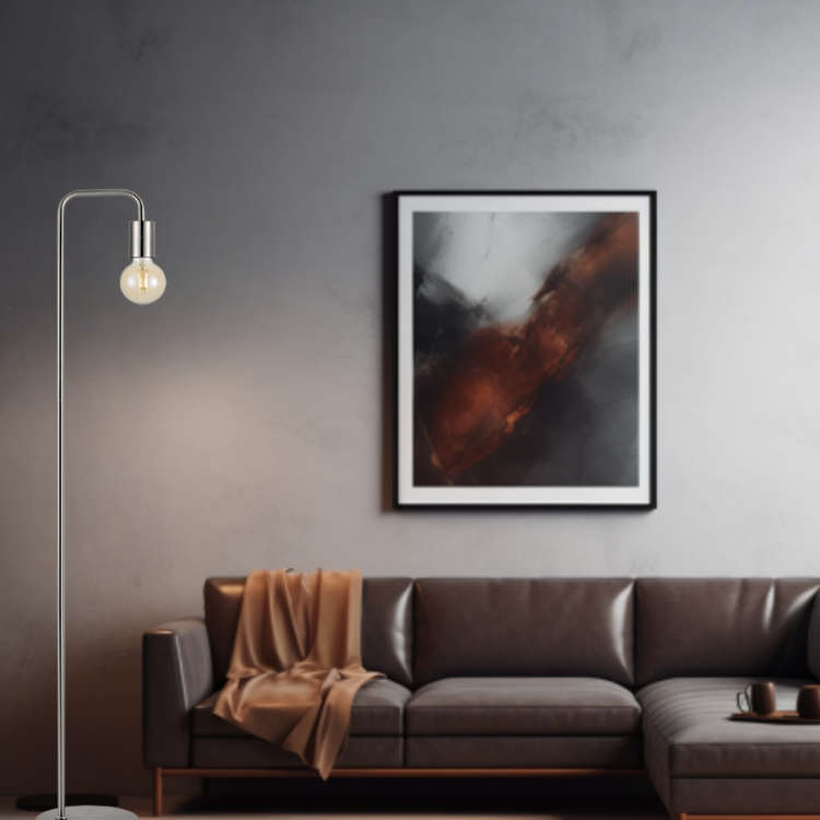 Sleek Metal Floor Lamp