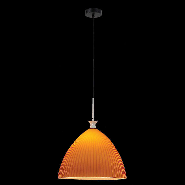 Orange Glass Pendant Light