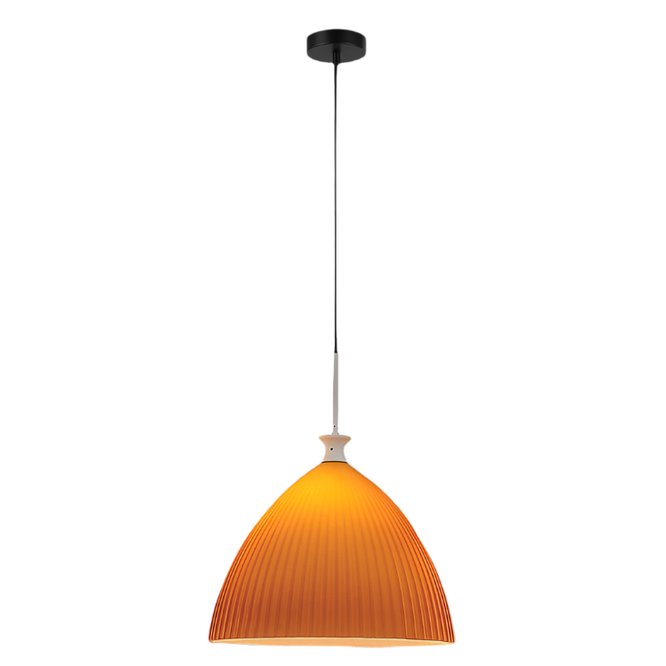 Orange Glass Pendant Light
