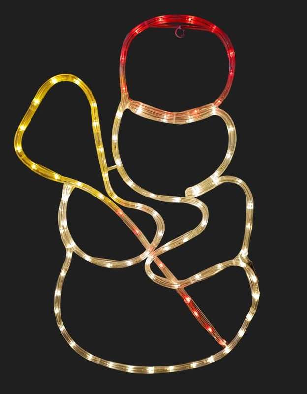 LED Christmas Lights - Snowman Motif