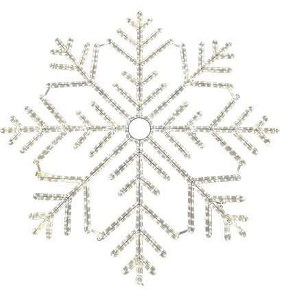 LED Christmas Lights - Large Snowflake Motif