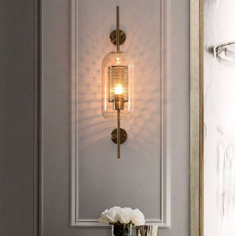 Black New York Tall Wall Light