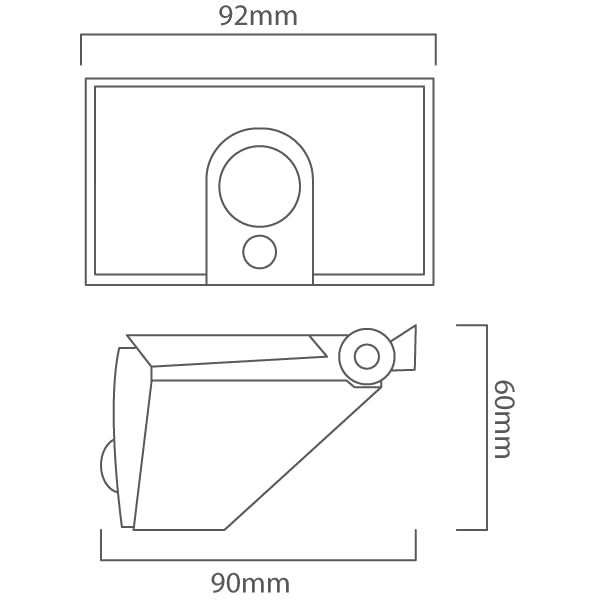 10 Watt Solar Wall Light