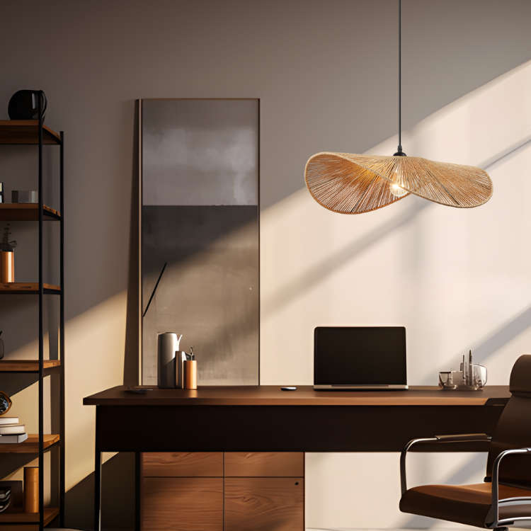 Aporia Natural Rattan Pendant