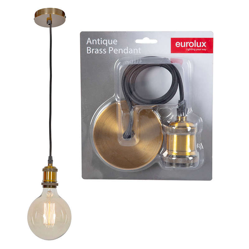 Antique Brass Pendant Light