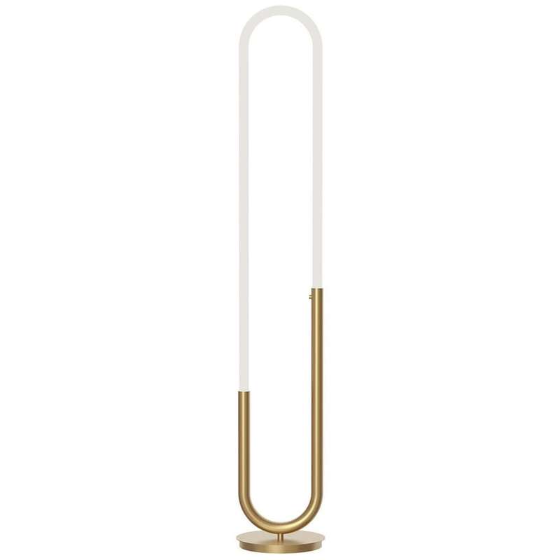 Huron French Gold LED Floor Lamp
