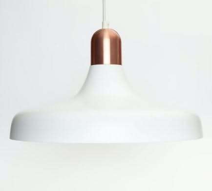 Lathitha White & Copper Aluminium Pendant