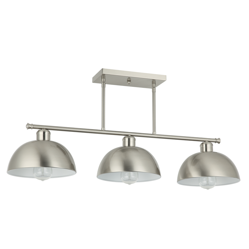 Nyala 3 Light Satin Chrome Pendant Light