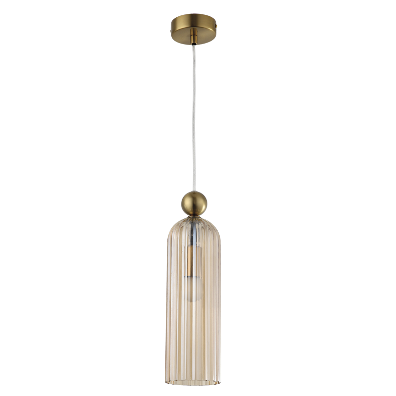 Antic Gold & Amber Pendant Light