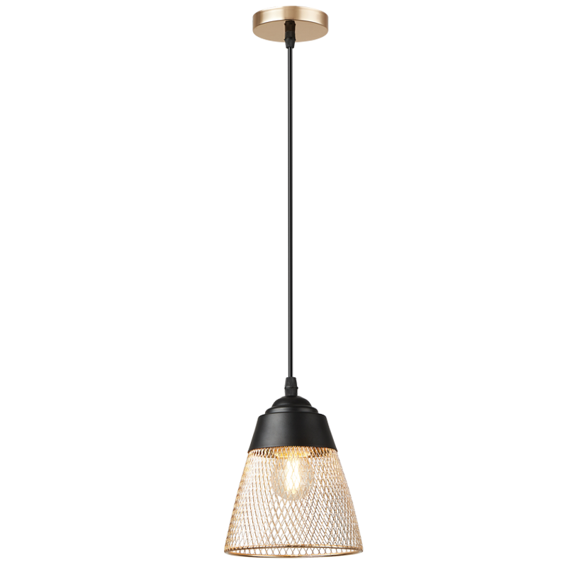 Billie Black & Gold Pendant Light