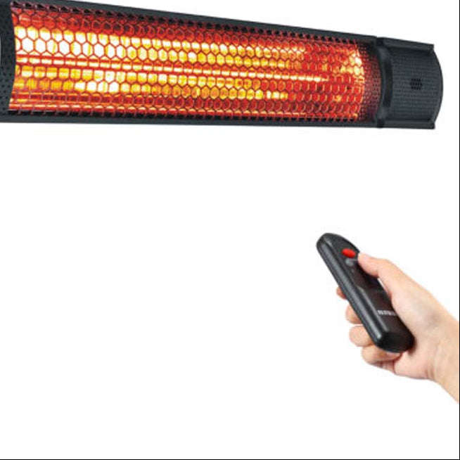 Black 2000W Halogen IR Heater - IP65
