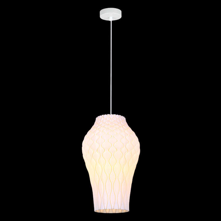Bluebell 3D Printed White Pendant (Recycled)
