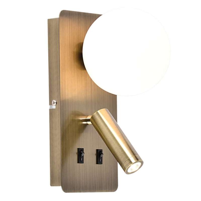 Nelson Antique Brass Wall Light