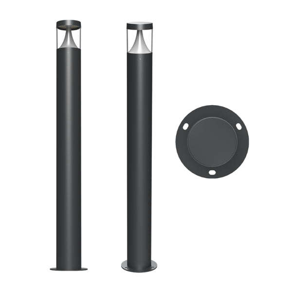 12W Everest IP65 4CCT Surface Mount Bollard  Round