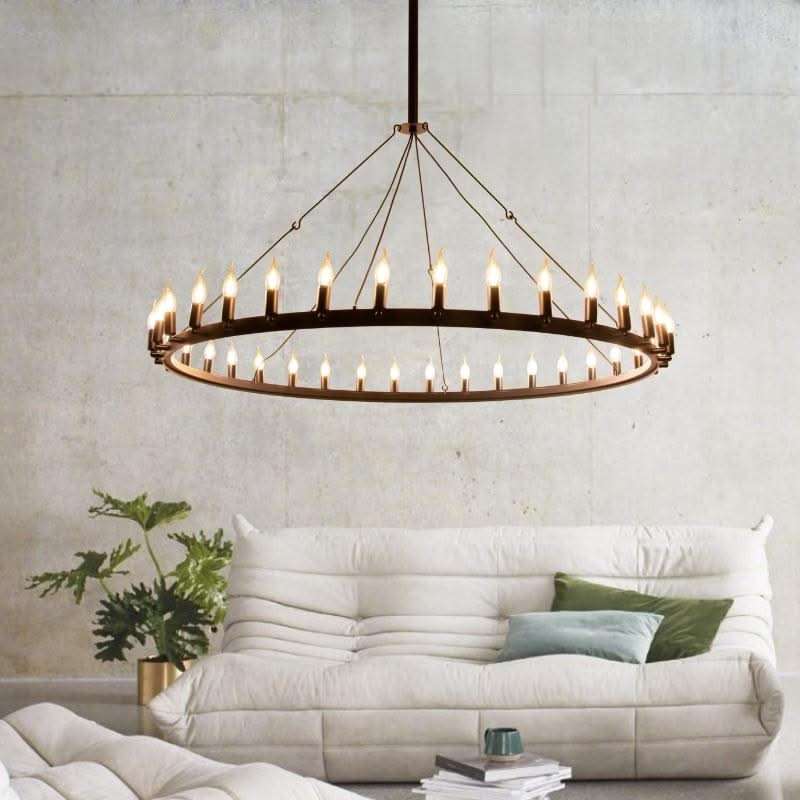 Ranch Single Tier Chandelier