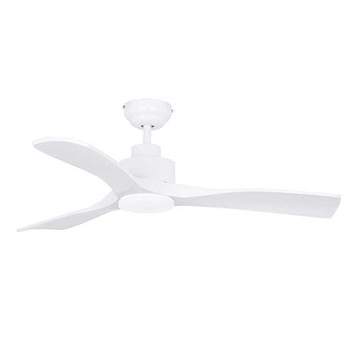 Rift Matt White LED Ceiling Fan - Dimmable