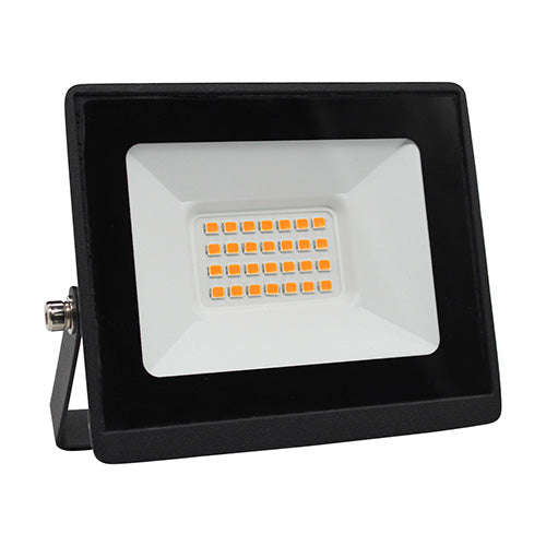 Amber Insect-Repelling 20W LED Floodlight
