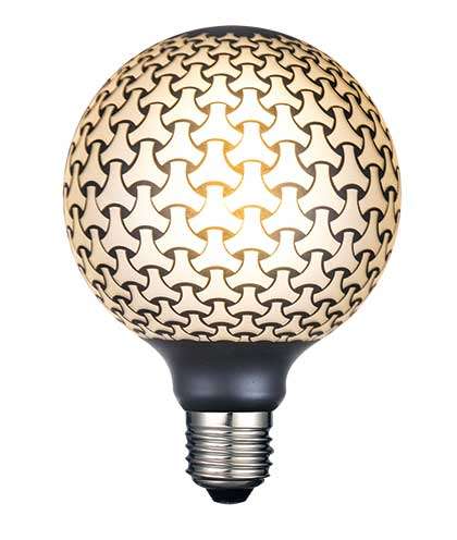 Decorative LED Bulb - Graphic Weave 1800K