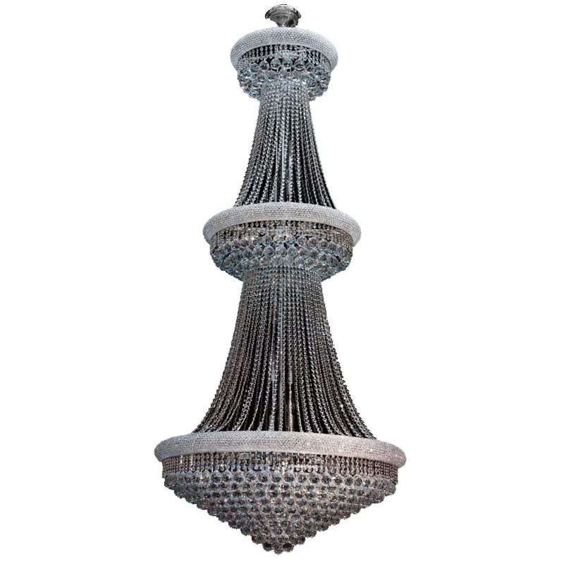 Grand Double Basket K9 Crystal Chandelier