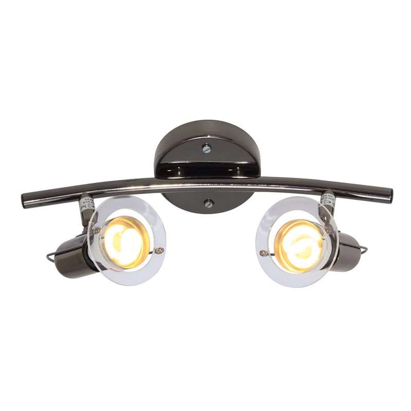 Gun Metal 2 Light Spotlight - R50