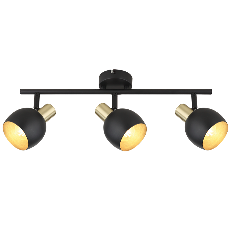 Boku Black & Gold 3 Light Spotlight
