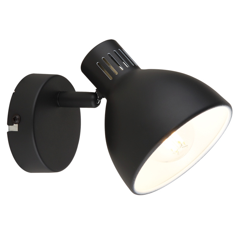 Kane Black 1 Light Spotlight