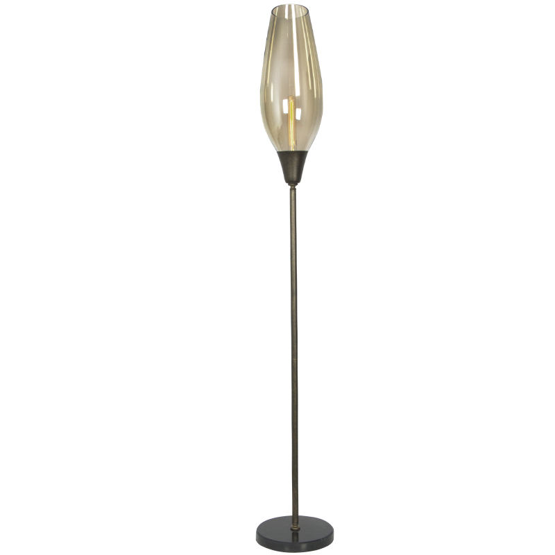Thembi Amber Glass Floor Lamp