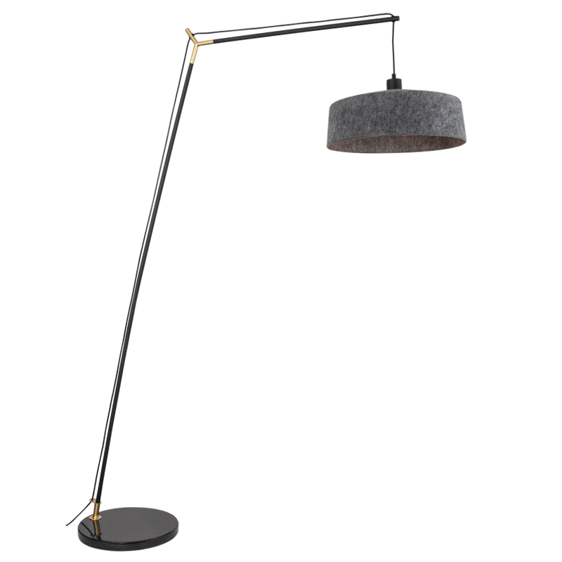 Moonwalker Marble & Felt Floor Lamp