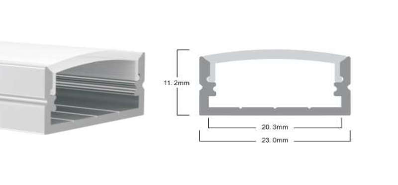LED Extrusion - A10 Profile Complete (3m)