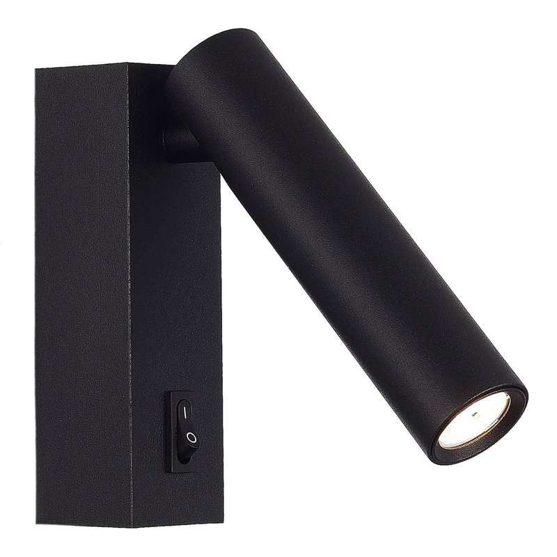 Kolo Round Black Bedside Reading Light