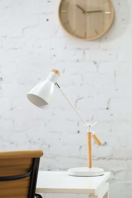 Brodie White Nordic Table Lamp