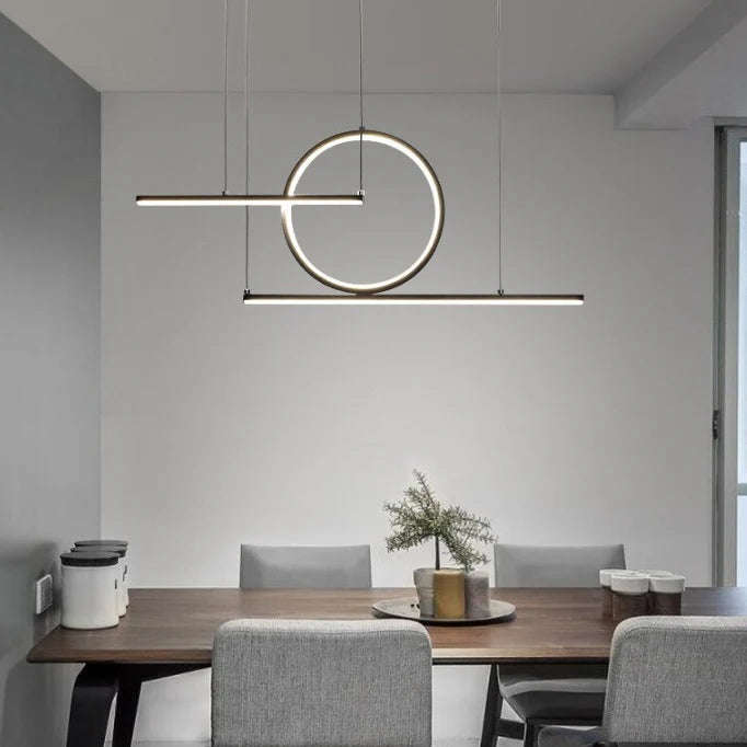 K Light Black LED Pendant Light Energy-Efficient