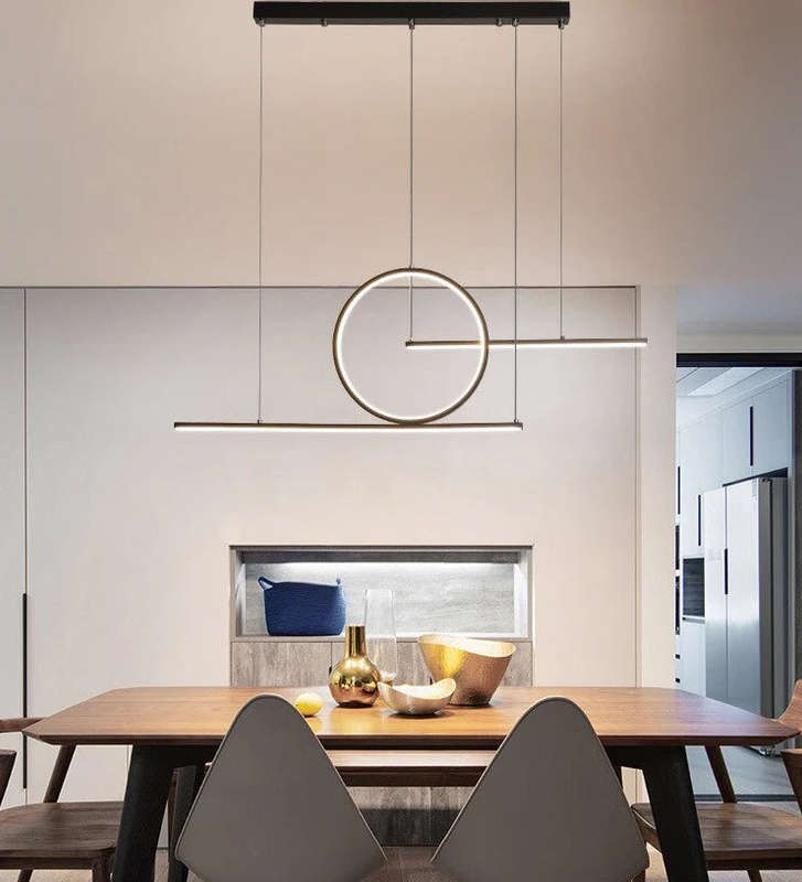 K Light Black LED Pendant Light Energy-Efficient