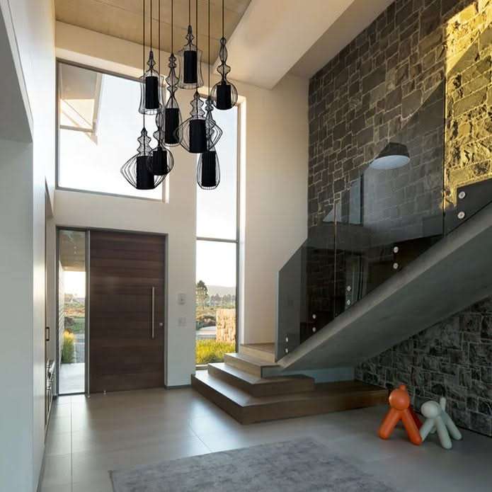Tokyo 2 Black Wire Frame Pendant (Spazio)