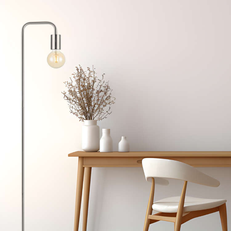 Sleek Metal Floor Lamp