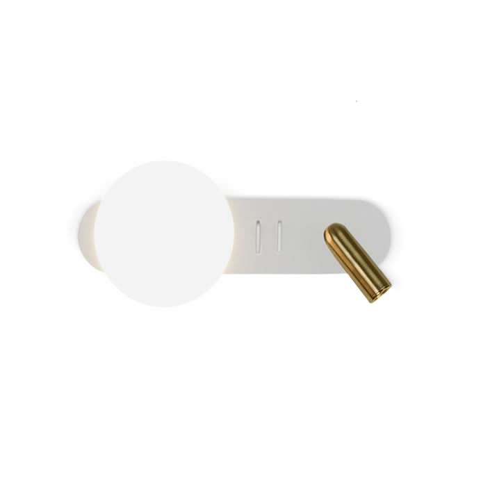 Regis White & Gold Wall / Reading Light (Spazio)