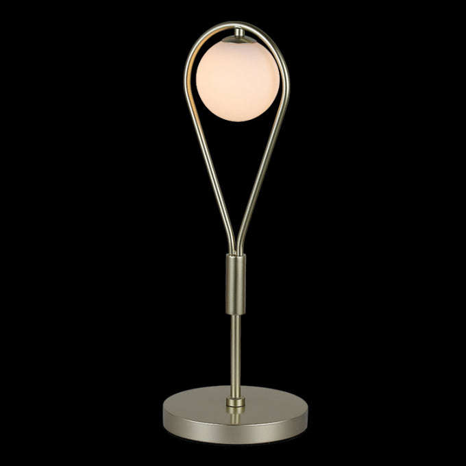 Satin Gold Tear Drop Table Lamp