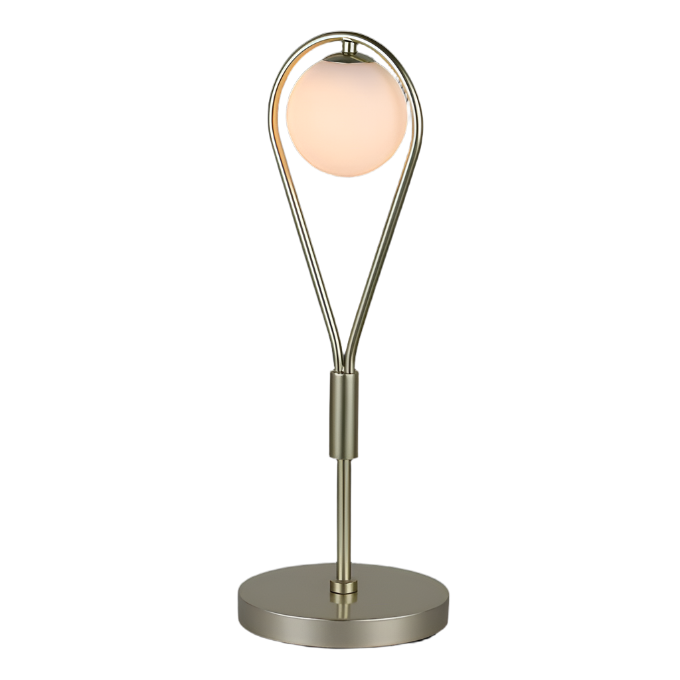 Satin Gold Tear Drop Table Lamp