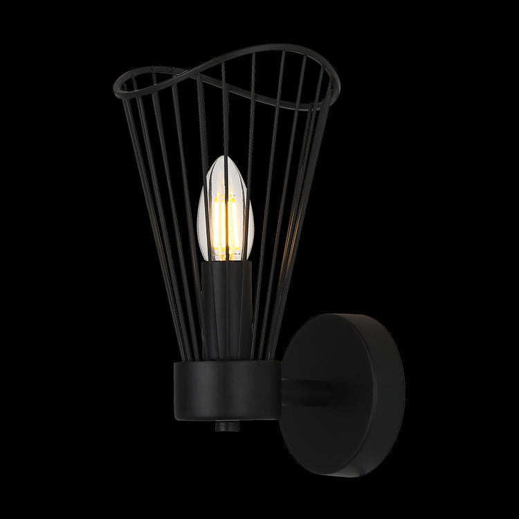 Sensu Black Indoor Wall Light - Single