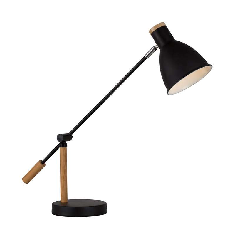 Tai Black & Wood Table Lamp