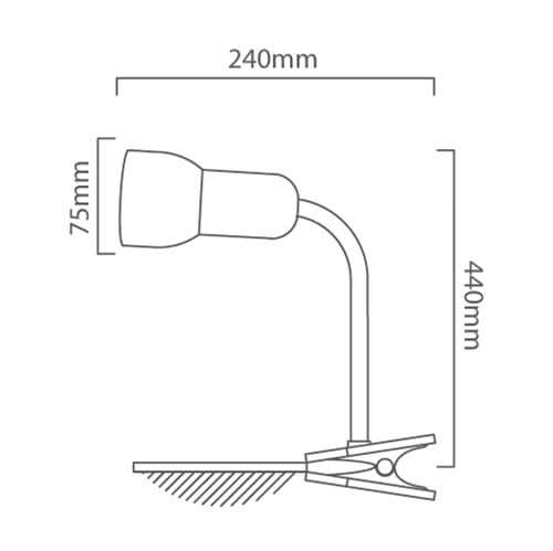 Turbo Desk Clamp Lamp