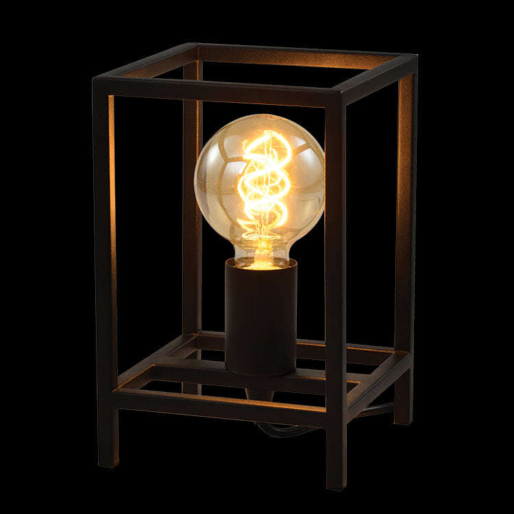 Black Cube Table Lamp