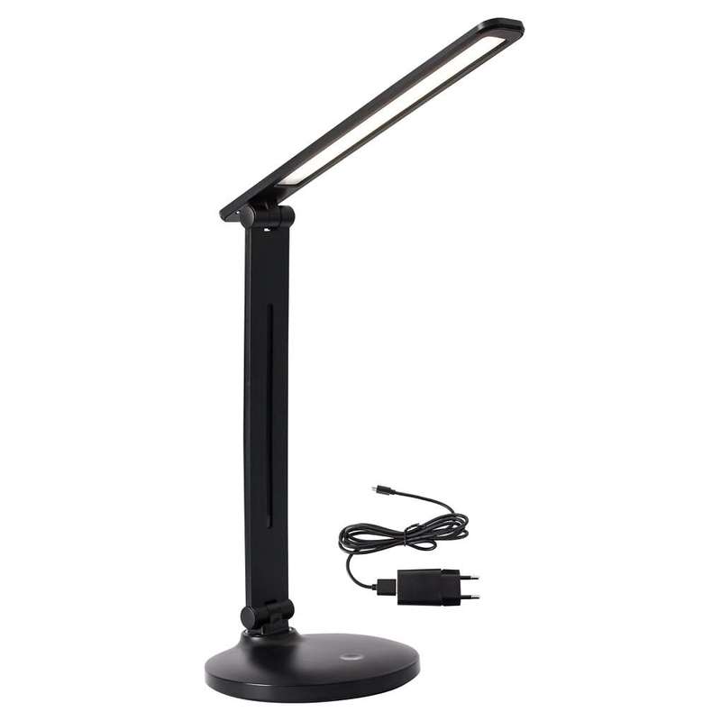 Link Black Rechargeable Desk Lamp