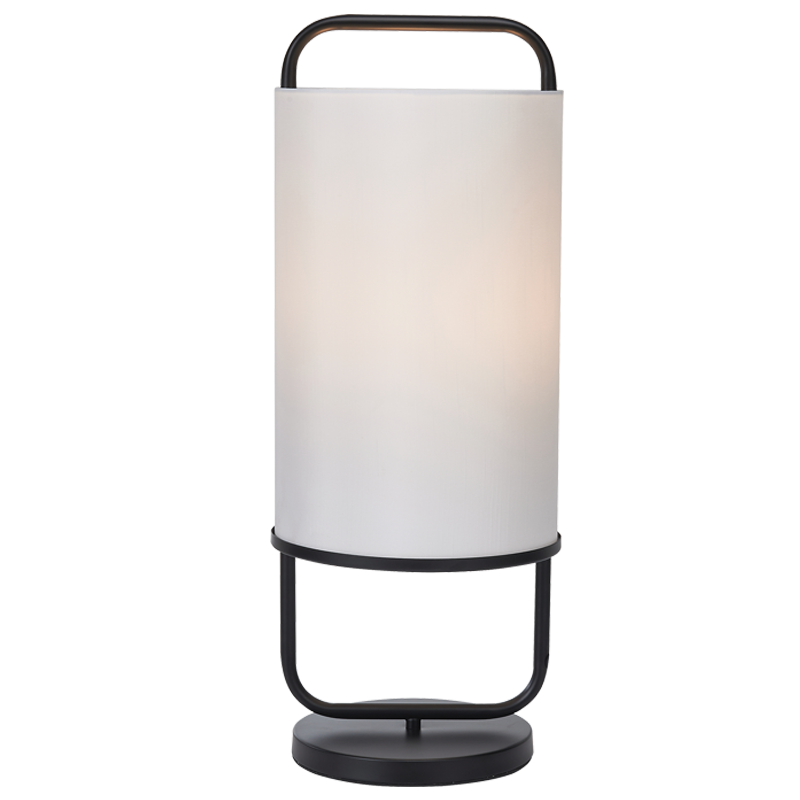 Watson Black & White Cylinder Table Lamp
