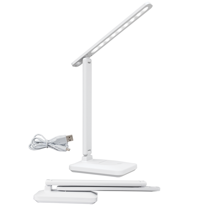 Multi-Functional Rechargeable Folding Desk Lamp - White