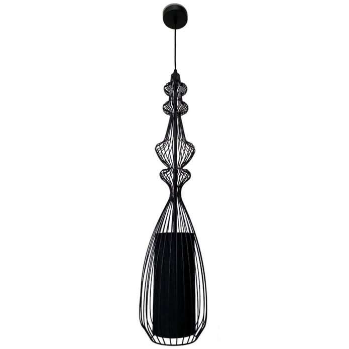 Tokyo 3 Black Wire Frame Pendant (Spazio)