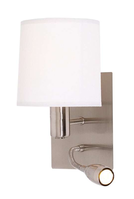 Eden Satin Chrome Wall & Reading Light