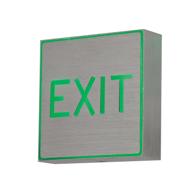 Green LED Wall Bracket Exit Sign IP20